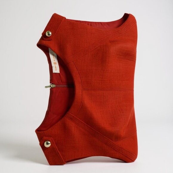 Tory Burch Scarlet Sleeveless Midi Dress - Picture 3 of 5